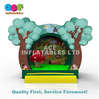 Mini izbacivač na naduvavanje sa temom šume